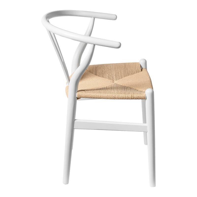 Albany-2 - Black - Natural Papercord Seat (Set of 2)