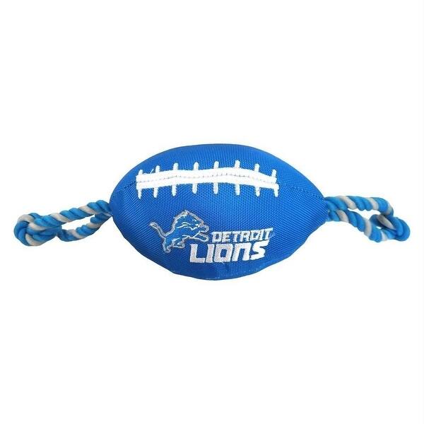 Shop Nfl Nylon Football Pet Toy Licensed Heavy Duty Tough Dog