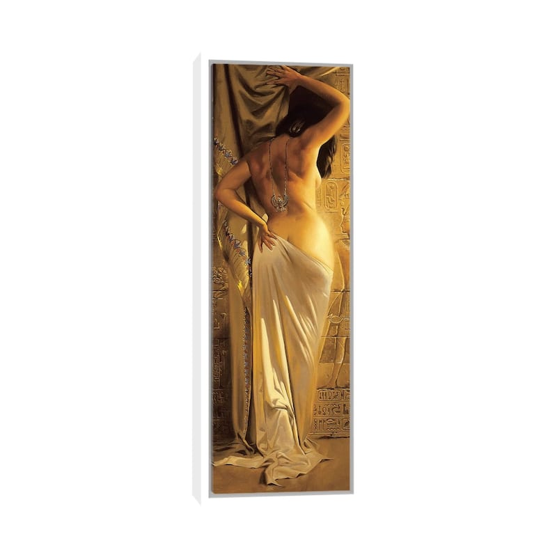 iCanvas "Egyptian Goddess" by Maher Morcos Framed Canvas Print - White - 36x12