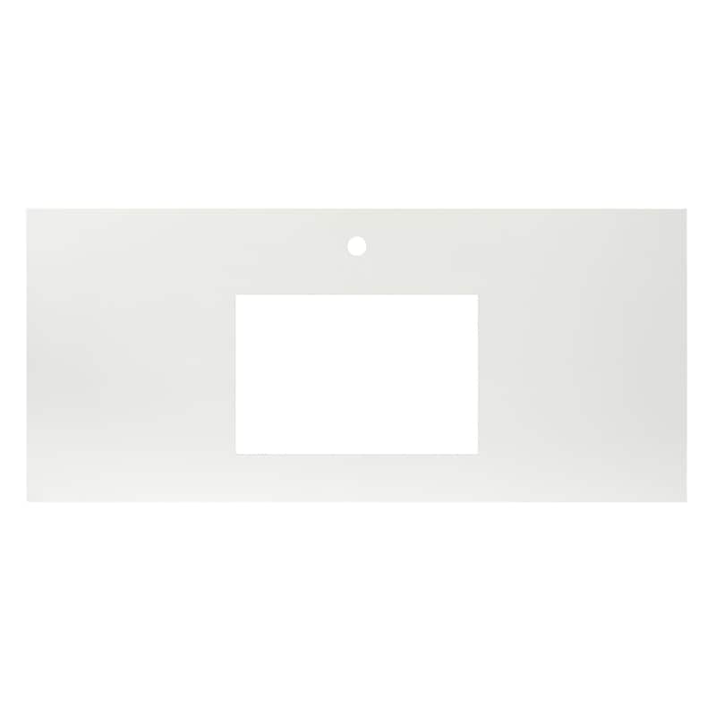NativeStone Concrete Vanity Top - Rectangle Sink Cutout with Single Faucet Hole (Top Only)