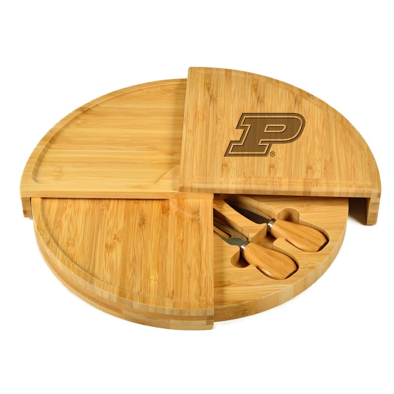 NCAA Purdue Boilermakers Bamboo Cheese & Charcuterie Board