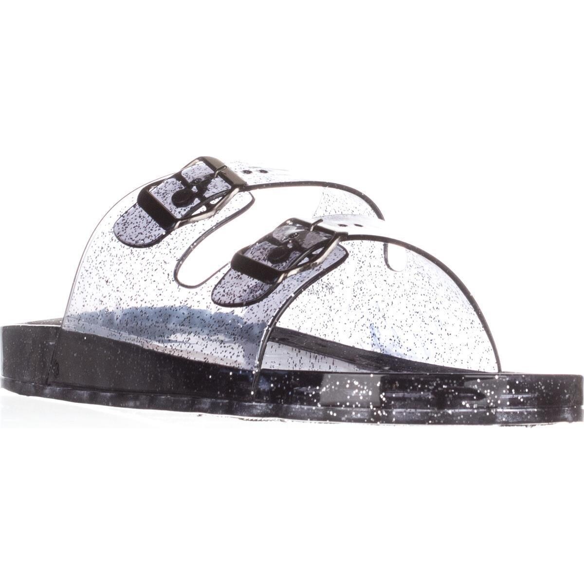 madden girl double buckle slides