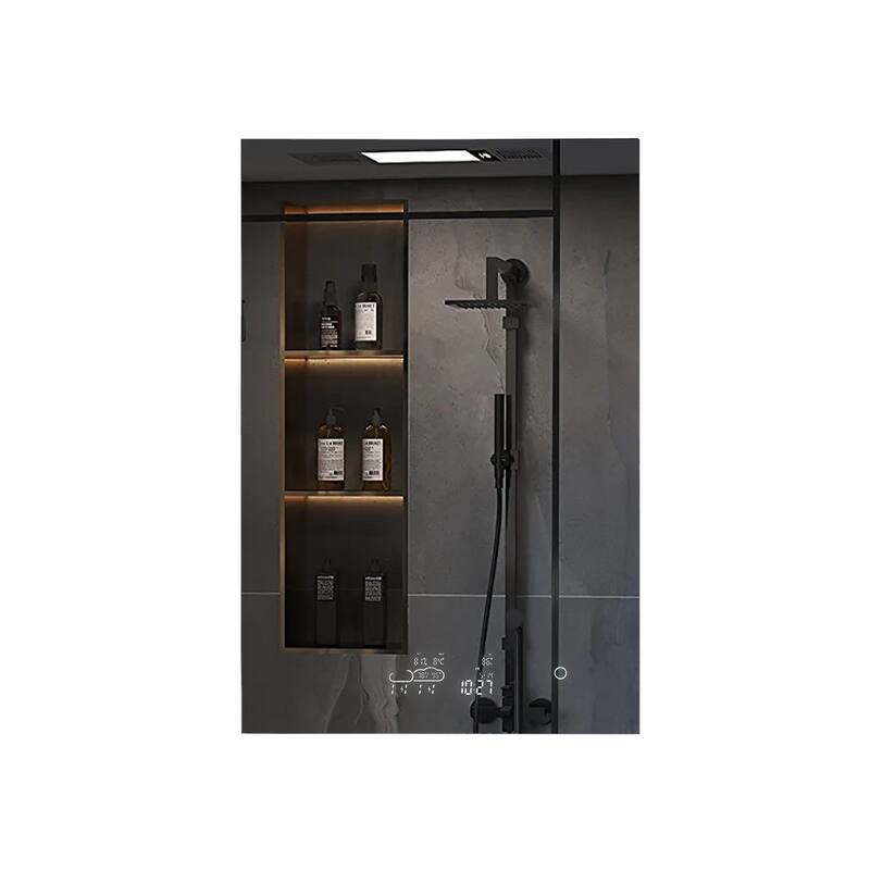 Savera 30 in. Surface-Mount LED Mirror Medicine Cabinet with Defogger