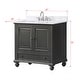 preview thumbnail 13 of 16, Thompson 36 in. Single Sink Bathroom Vanity with Engineered Stone Top - 37"W x 22"D x 35"H