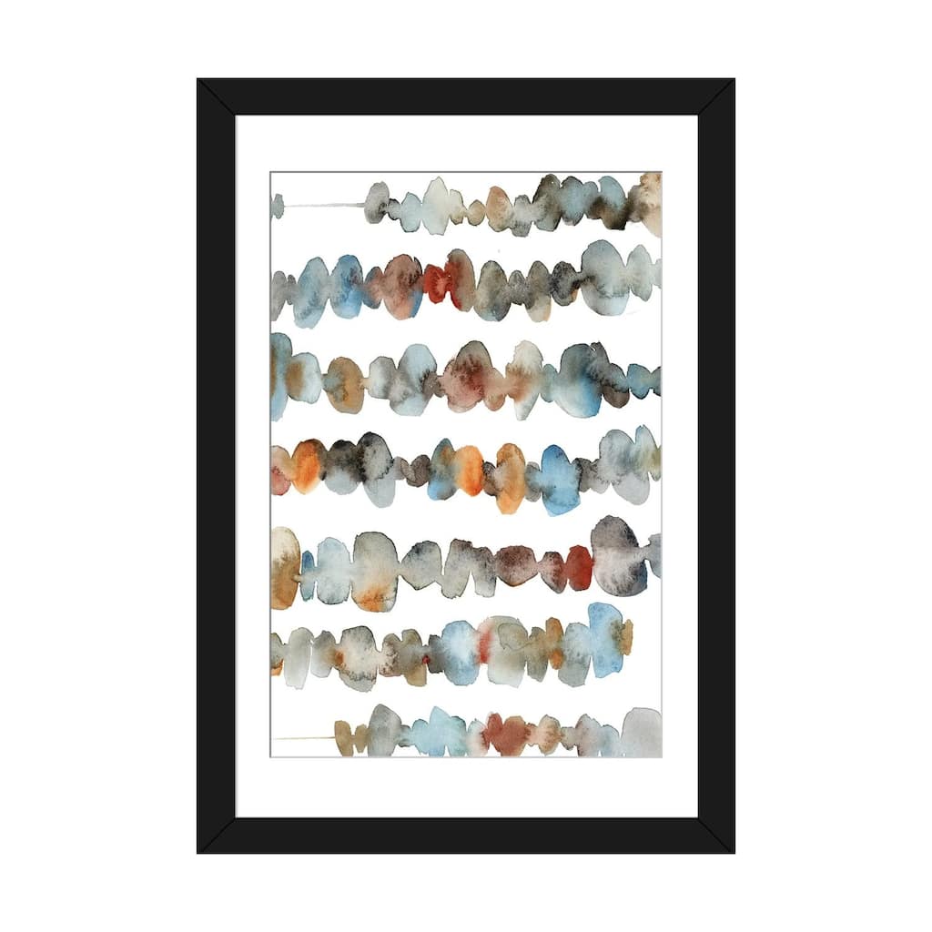 iCanvas "Abstract In Blue And Terracotta Shades I" by Sophie Rodionov