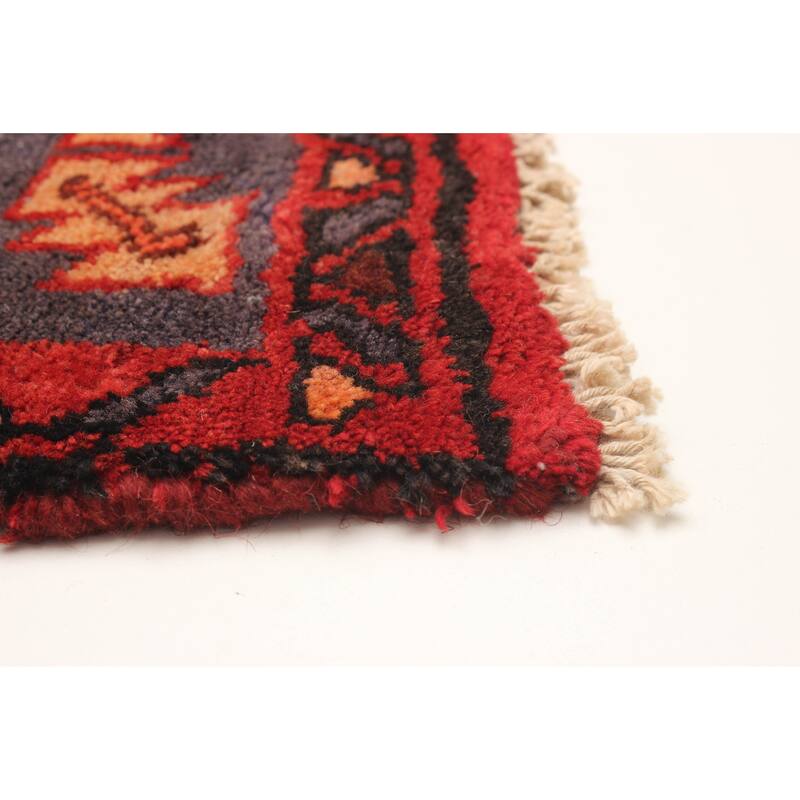 ECARPETGALLERY Hand-knotted Andelz Red Wool Rug - 3'11 x 6'9