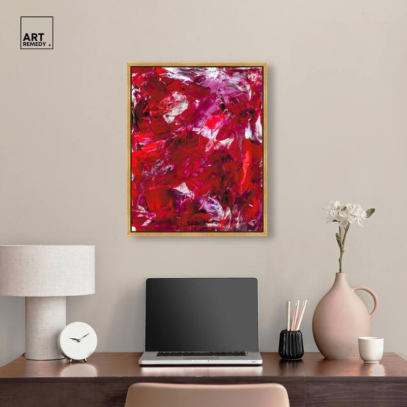 Eruption of Red II Canvas by Art Remedy