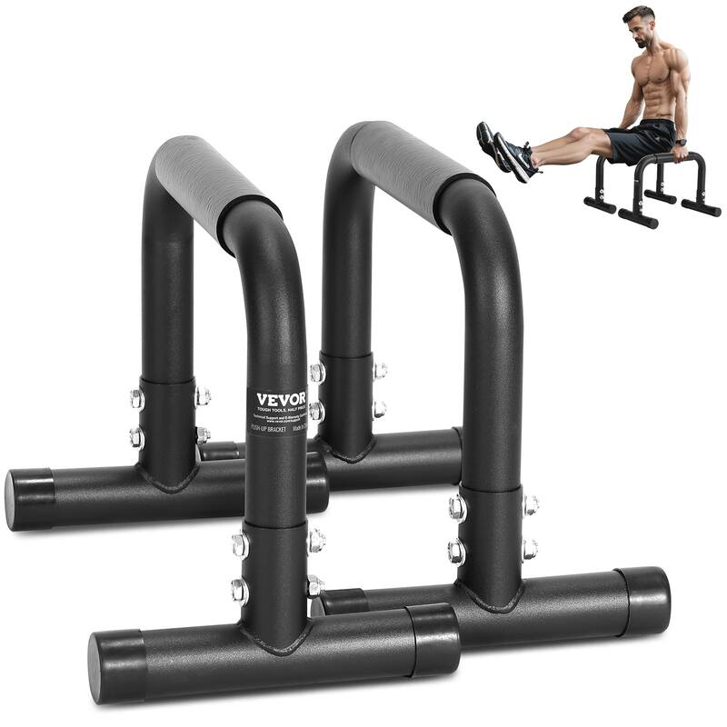 VEVOR Dip Bars Heave Duty Dip Stand Station for Strength Training Home Gym Office Outdoor