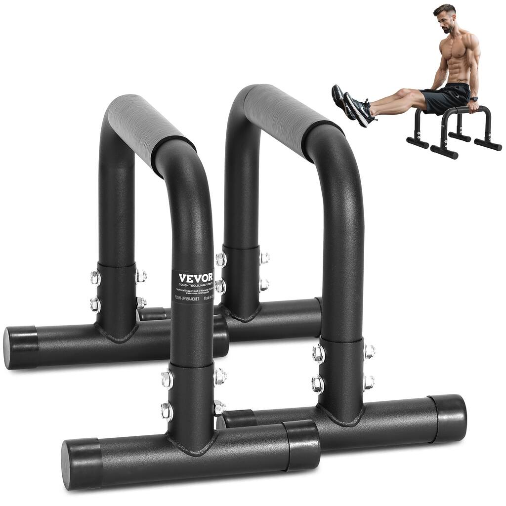 VEVOR Dip Bars Heave Duty Dip Stand Station for Strength Training Home Gym Office Outdoor