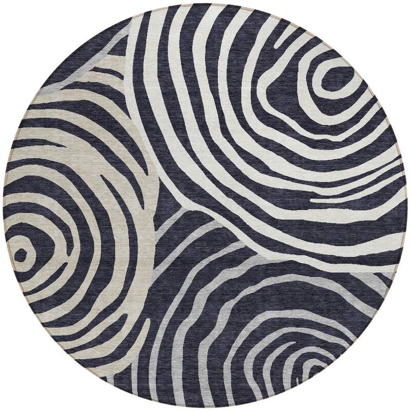 HomeRoots Abstract Transitional Rectangle Outdoor Rug