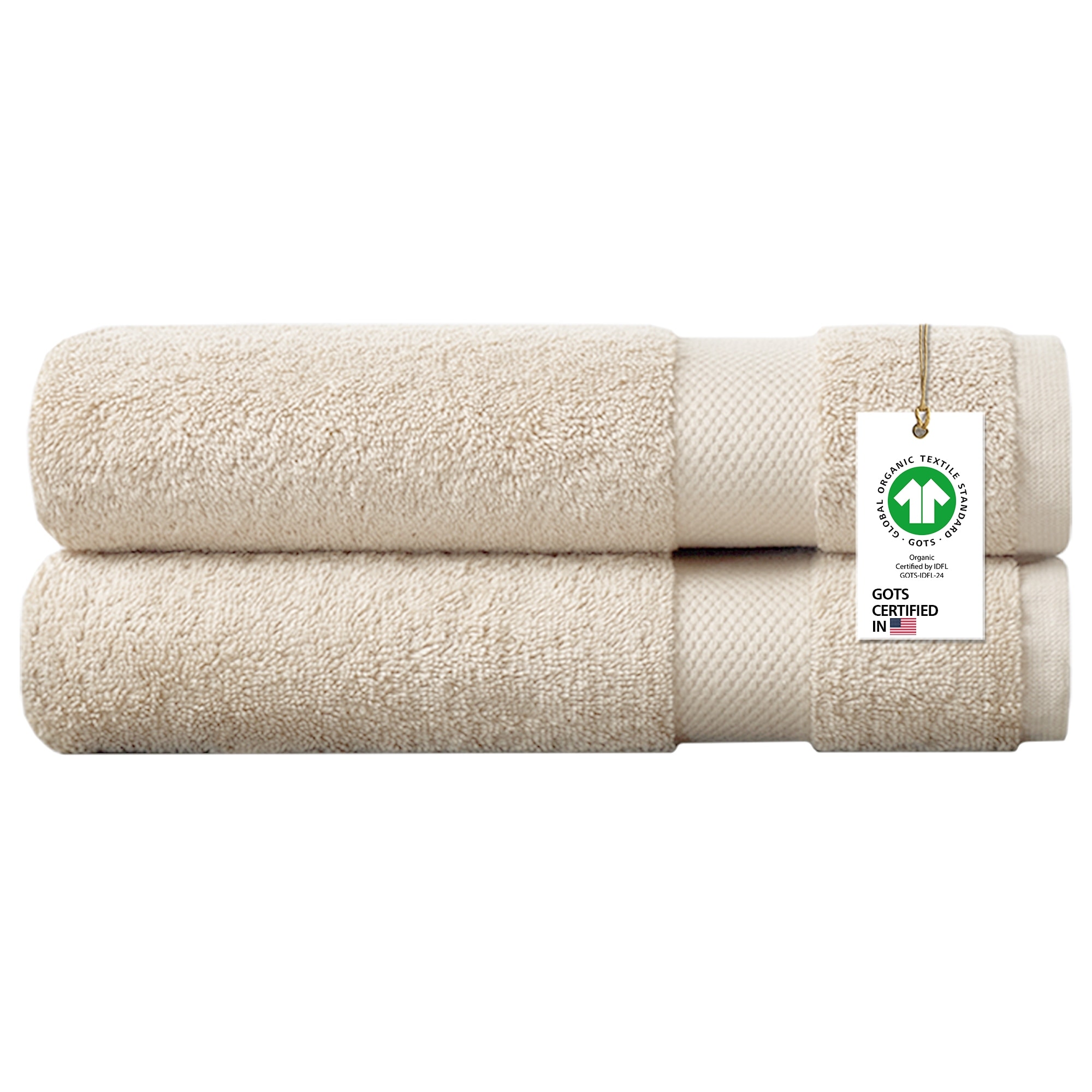 Delara Organic Cotton Feather Touch Quick Dry 700 GSM 6 Pack Bath
