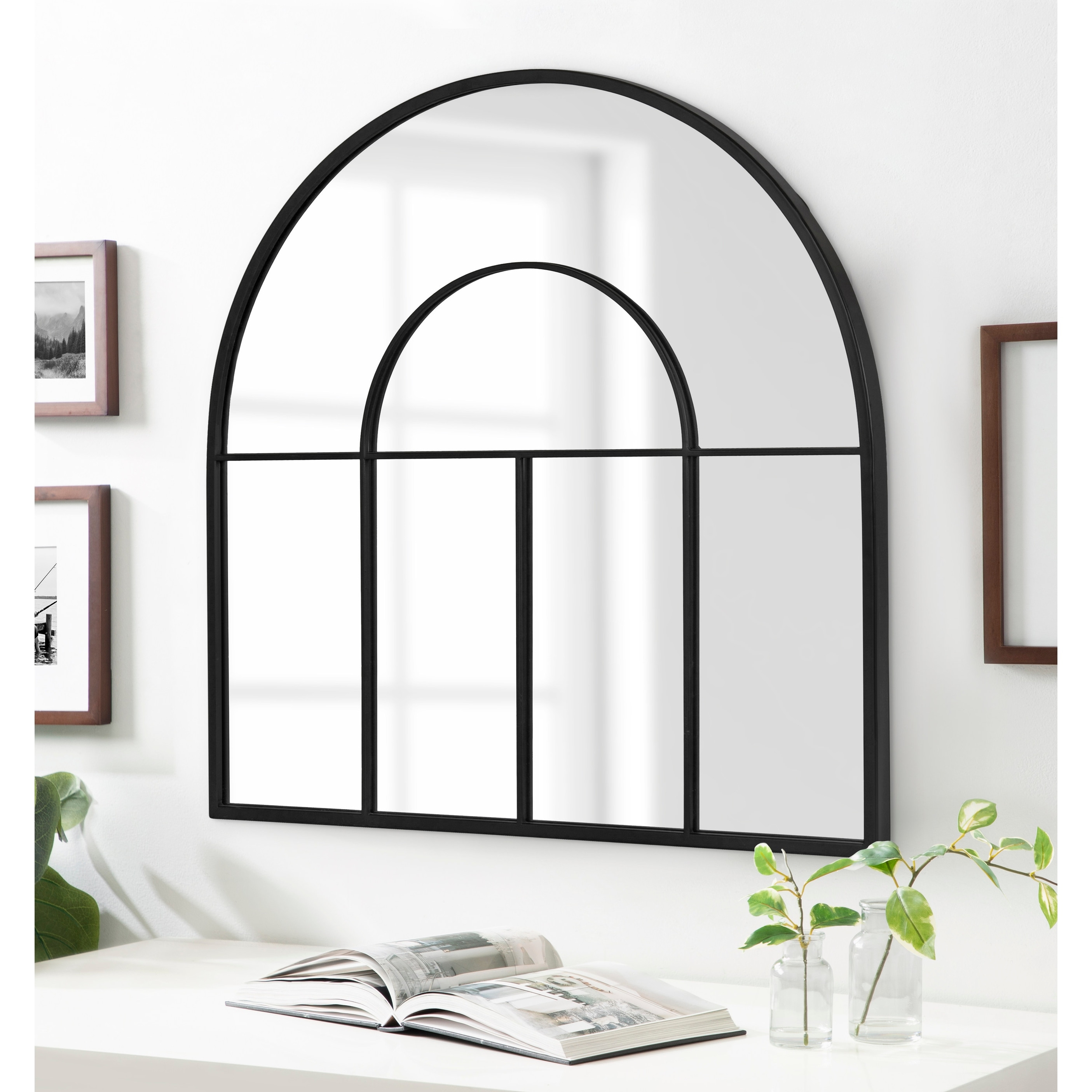 Kate and Laurel Solei Framed Arch Wall Mirror
