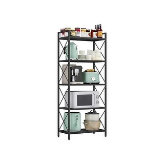 Steel X Side Bars Storage Rack Adjustable Feet Sturdy Shelves - Bed ...