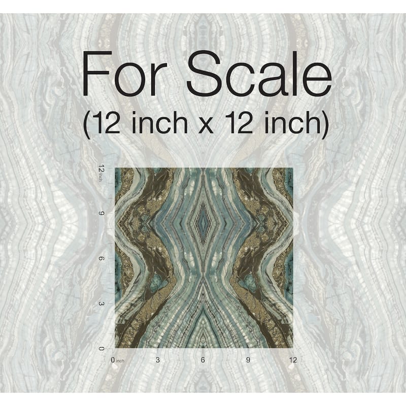 Glasgow 20' L x 27" W Kaleidoscope Peel and Stick Wallpaper