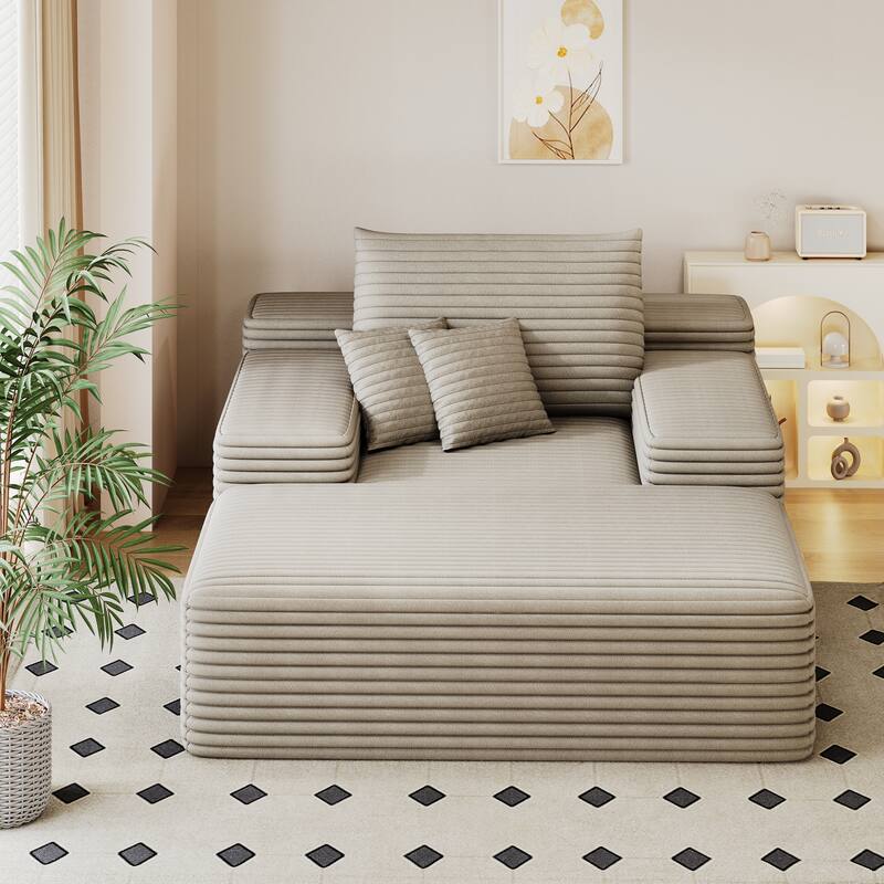 Nebula Oversized Upholstered Sofa Bed, Upholstered Sleeper Cloud Sofas Couches for Cozy Reading and Relaxation