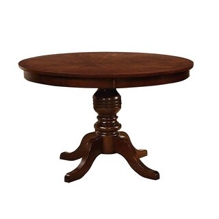 Wooden Dining Round Table in Brown Cherry Finish - Bed Bath & Beyond ...