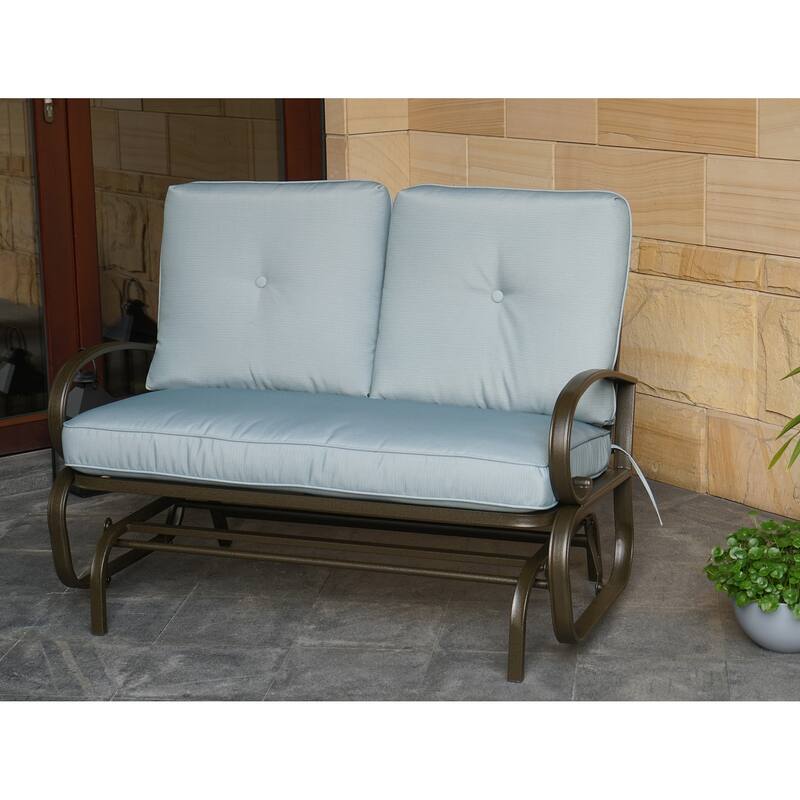 Kozyard Cozy Two Rocking Love Seats Glider Swing Bench/Rocker