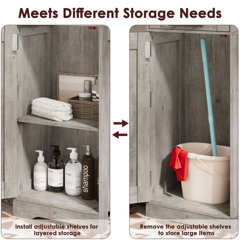 67" Tal Storage Cabinet with Glass Doors