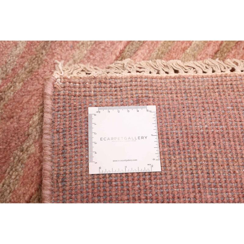 ECARPETGALLERY Hand-knotted Peshawar Ziegler Salmon Wool Rug - 5'0 x 6'10