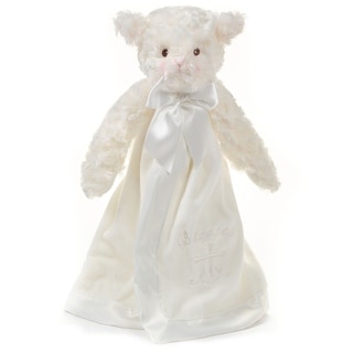 Snuggler, 15 Inch White Lamb Plush Stuffed Animal Security Blanket Lovey for Babies