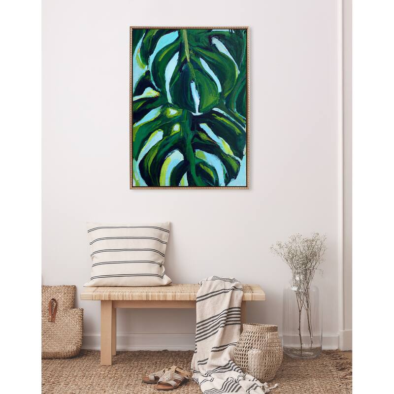 Kate and Laurel Sylvie Beaded Blank Framed Canvas