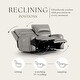 preview thumbnail 8 of 10, Furniture of America Fedi Taupe Faux Leather Power Recline Loveseat with USB Charger