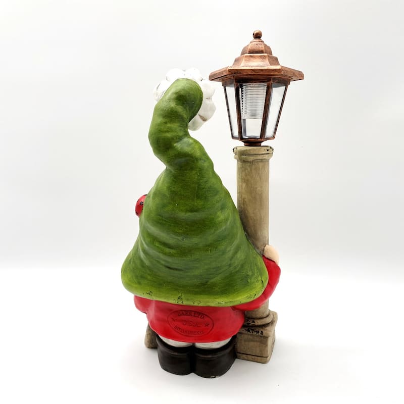 Set of 2 Spring Garden Gnomes with Solar Lanterns