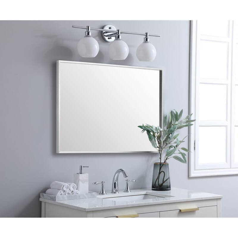Elegant Lighting MR72436 Grace 36" W x 24" H Rectangular Framed