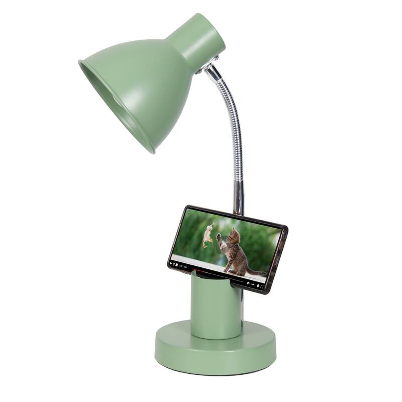 Gooseneck Desk Lamp with Adjustment Shade - 16.25" - Sage Green