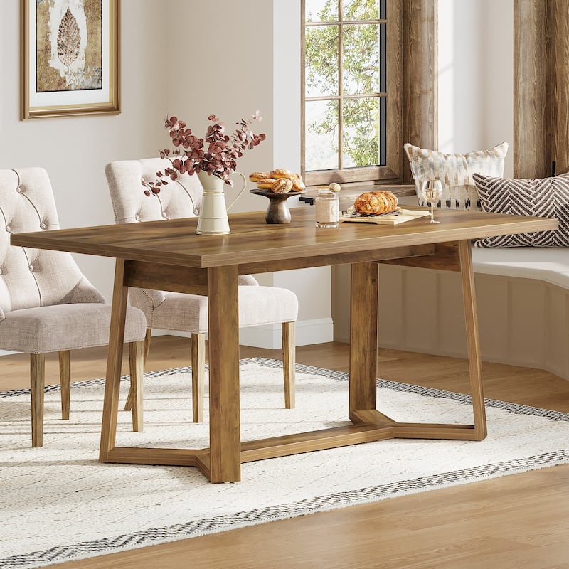 Farmhouse Wood Dining Table, Kitchen Table, Living/Dining Room Accent Table