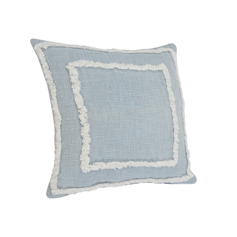 Sevita Bordered Cotton Throw Pillow, Set of 2