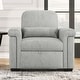 preview thumbnail 7 of 13, 3 in 1 Convertible Sleeper Chair Sofa Bed Adjustable Pull Out Sofa Chair w/ Pillow Lounger Chair Single Bed for Livingroom, Gray