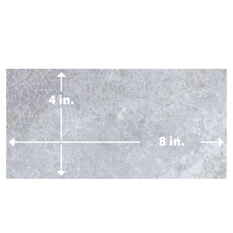 Merola Tile Myst Gunsmoke 4" x 8" Ceramic Wall Tile