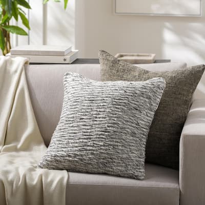Burkley Woven Throw Pillow