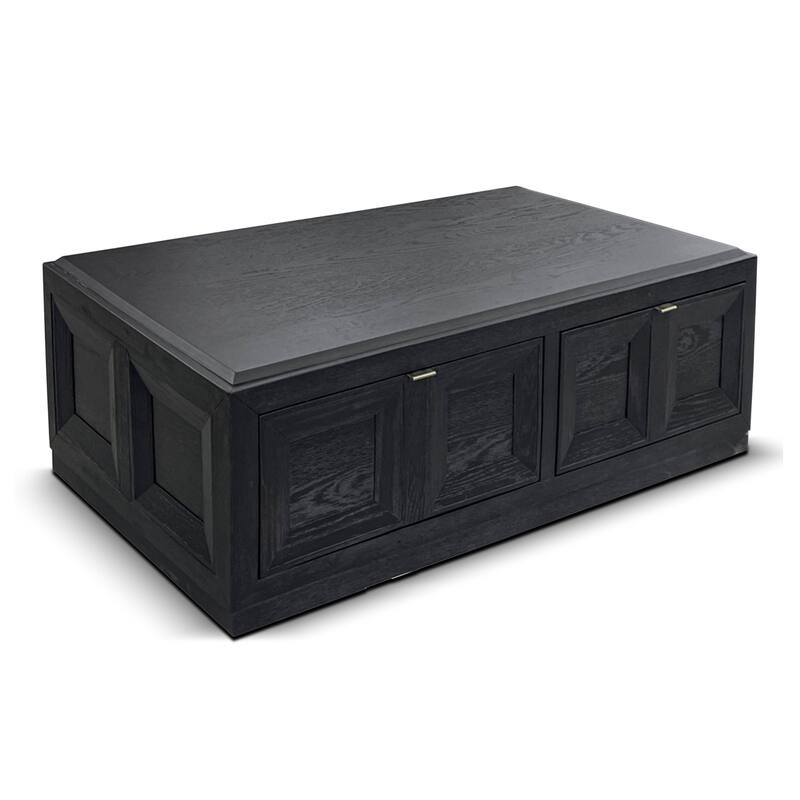 Furniture of America Durem Modern Classic Wood 2-Drawer Coffee Table with 4 Casters