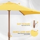 preview thumbnail 46 of 101, Autlaycil 7.5FT Solar Patio Umbrella with Base and Tilt,Crank