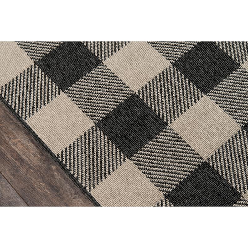Momeni Baja Plaid Indoor/ Outdoor Area Rug