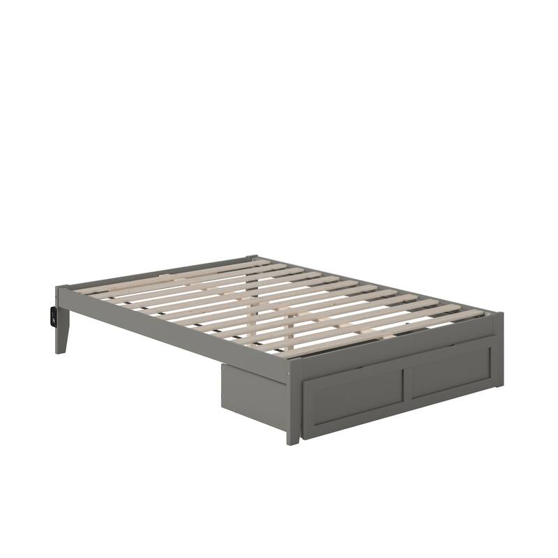 AFI Colorado Platform Bed with Foot Drawer and Charging Station