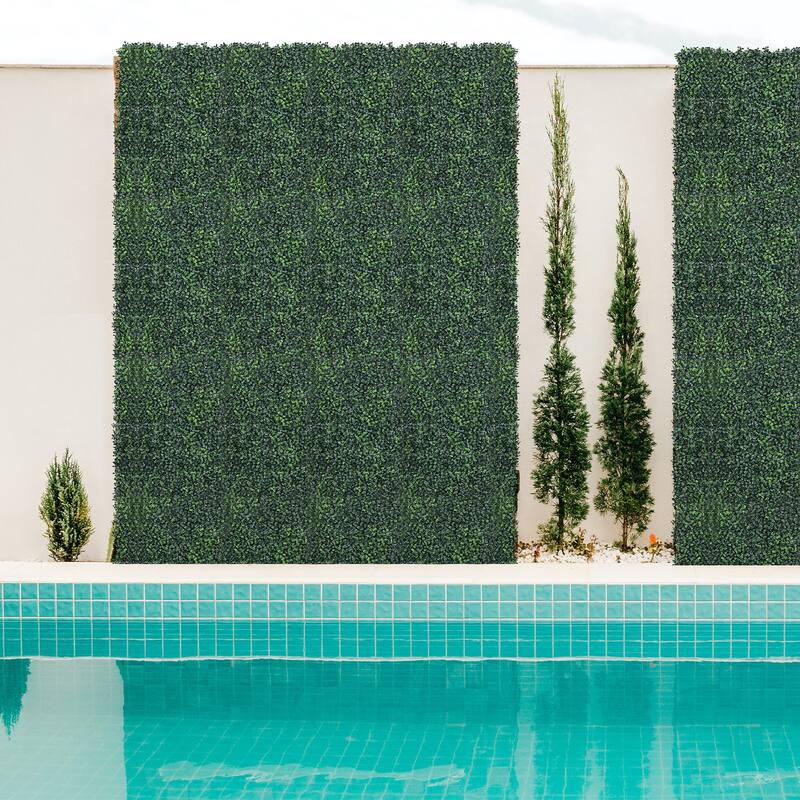 Artificial Privacy Fence Screen Decorative Fence for Outdoor, Garden,12 PCS