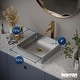 preview thumbnail 15 of 18, Karran Cinox Stainless Steel Square Vessel Sink