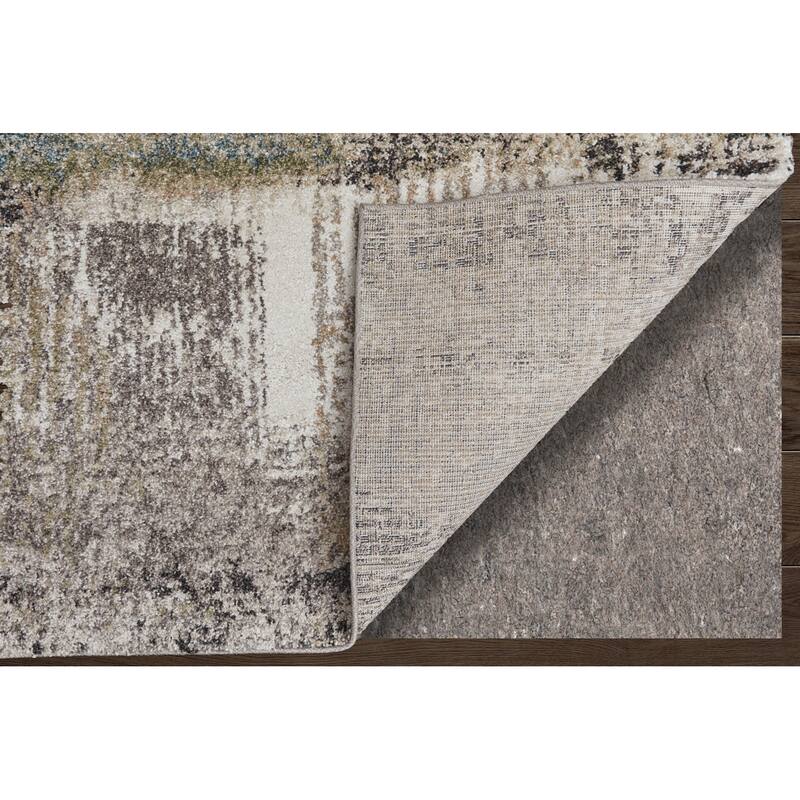 HomeRoots Abstract Industrial Rectangle Area Rug