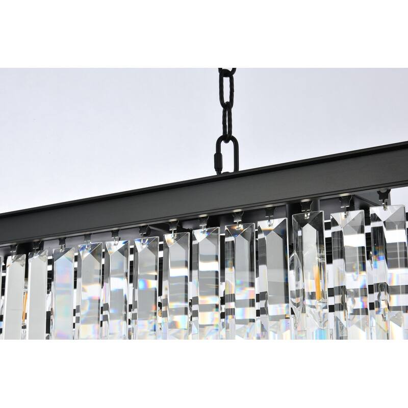 Royce Edge 12-Light Matte Black-Chandelier