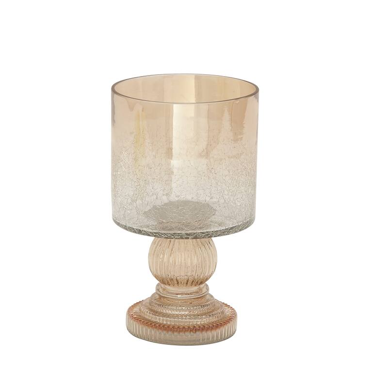 Glass Traditional Hurricane Lamp 11 x 6 x 6