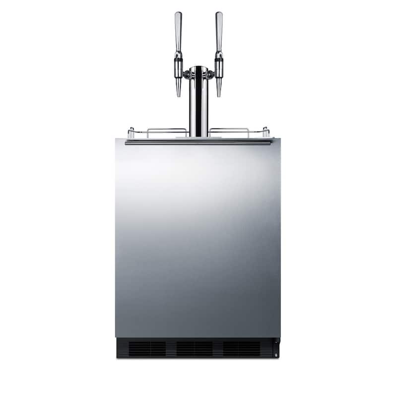 Summit 24 Inch Wide 5.5 Cu. Ft. Built-In Coffee Double Cold Brew Tap - Stainless Steel