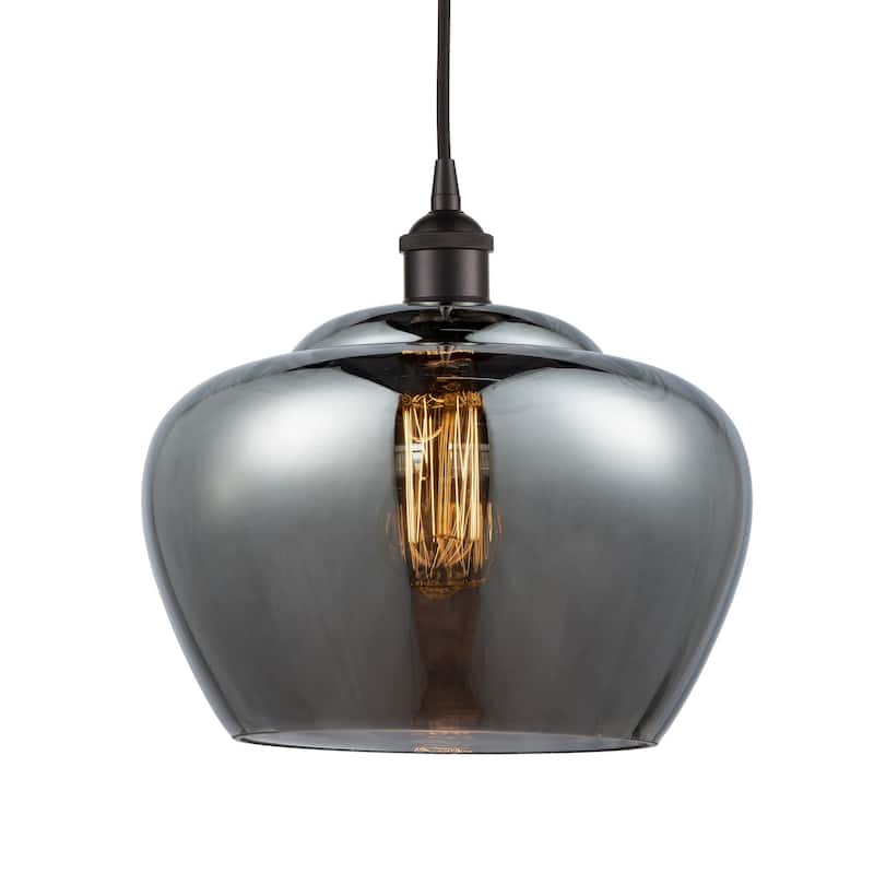 Innovations Lighting 616-1P-12-11-L Fenton Pendant Fenton 11" Wide - Oil Rubbed Bronze / Plated Smoke