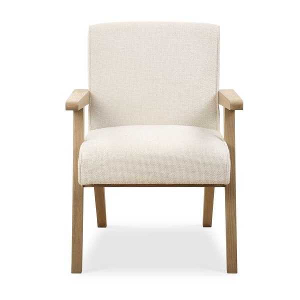 slide 2 of 8, Uttermost Blakely White Dining Arm Chair