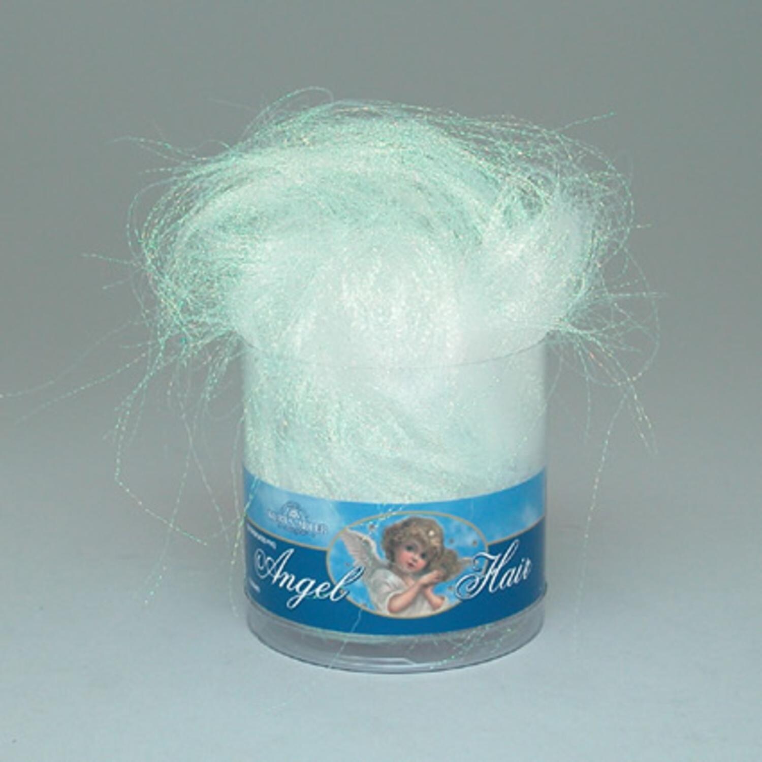Set of 6 Electroplated Iridescent White Angel Hair for Christmas Tree 