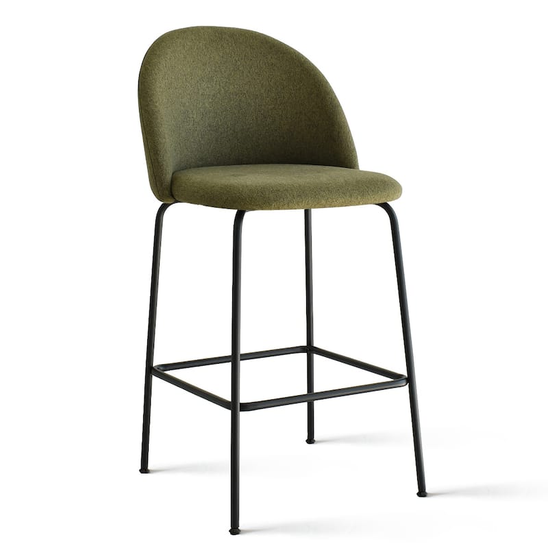 Nano Upholstered 25 inch Metal Frame Counter Stool (Set of 2) - 36"x19"x18"