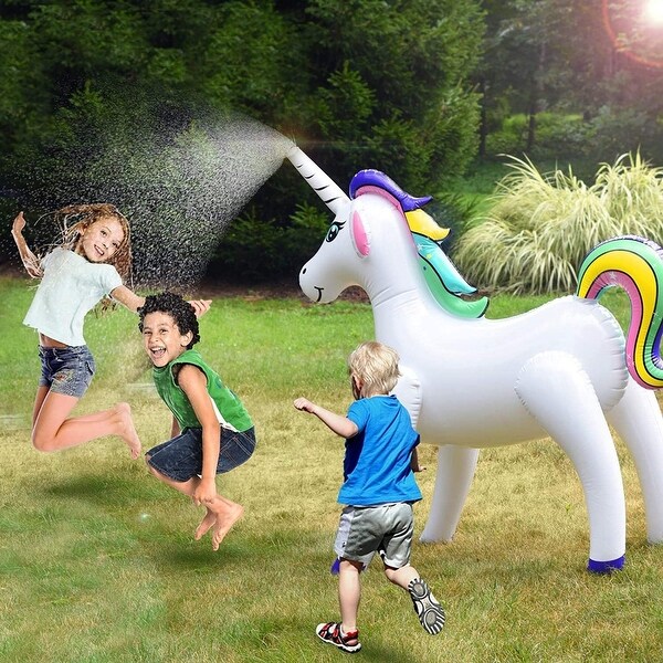 GoSlaz Inflatable Unicorn Sprinkler - Bed Bath & Beyond - 33465407