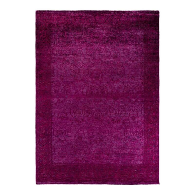 Vibrance, One-of-a-Kind Hand-Knotted Area Rug - Red, 9' 0" x 11' 8" - 9' 0" x 11' 8"